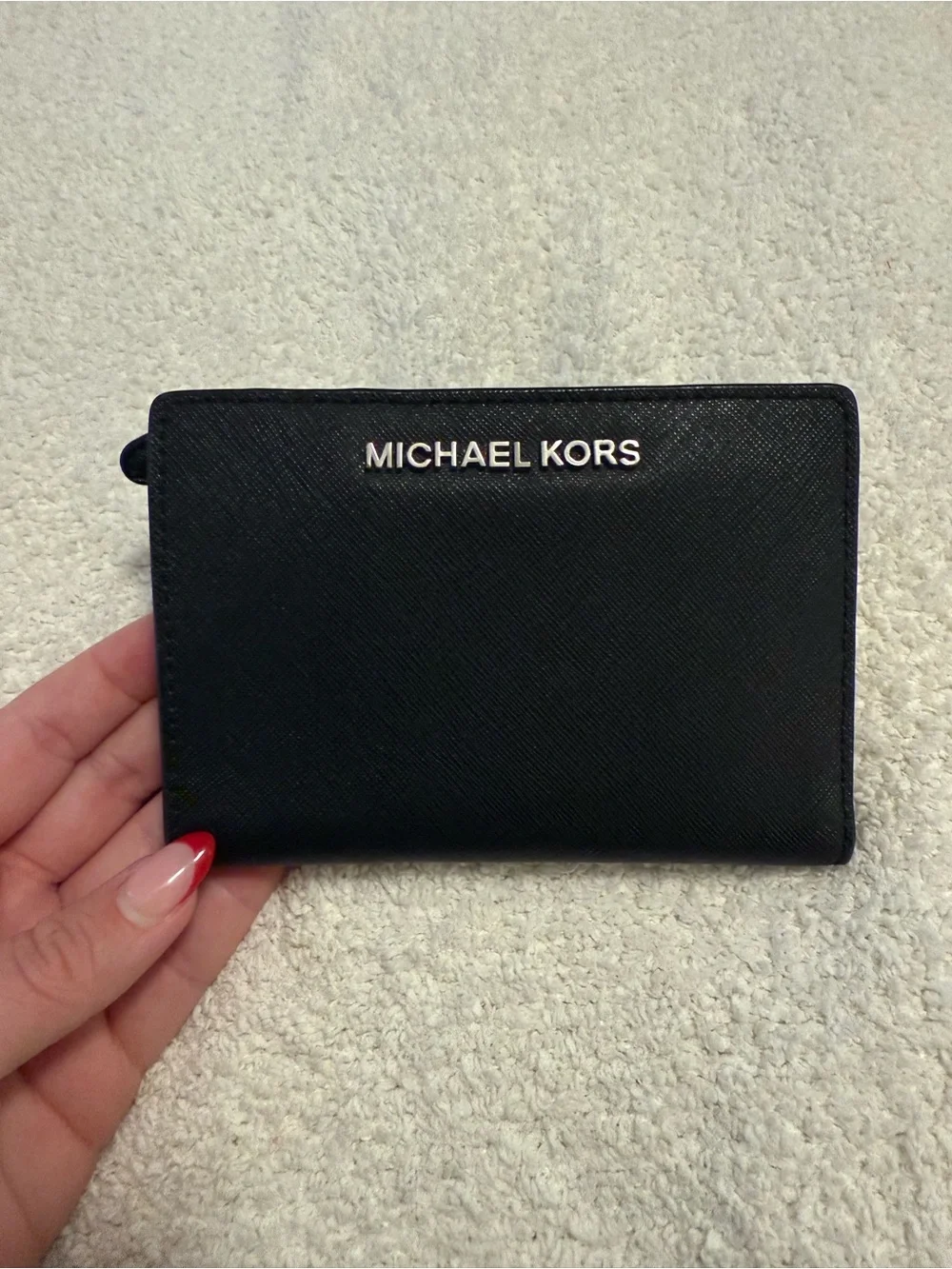 MICHAEL KORS Black Leather Wallet